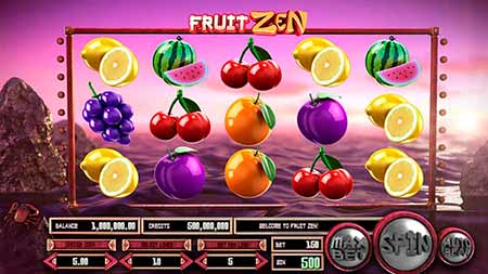 Betcoin Casino의 Betsoft의 FruitZen 카지노 게임.