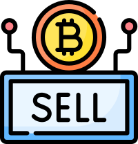 Bitcoin 및 판매 사인